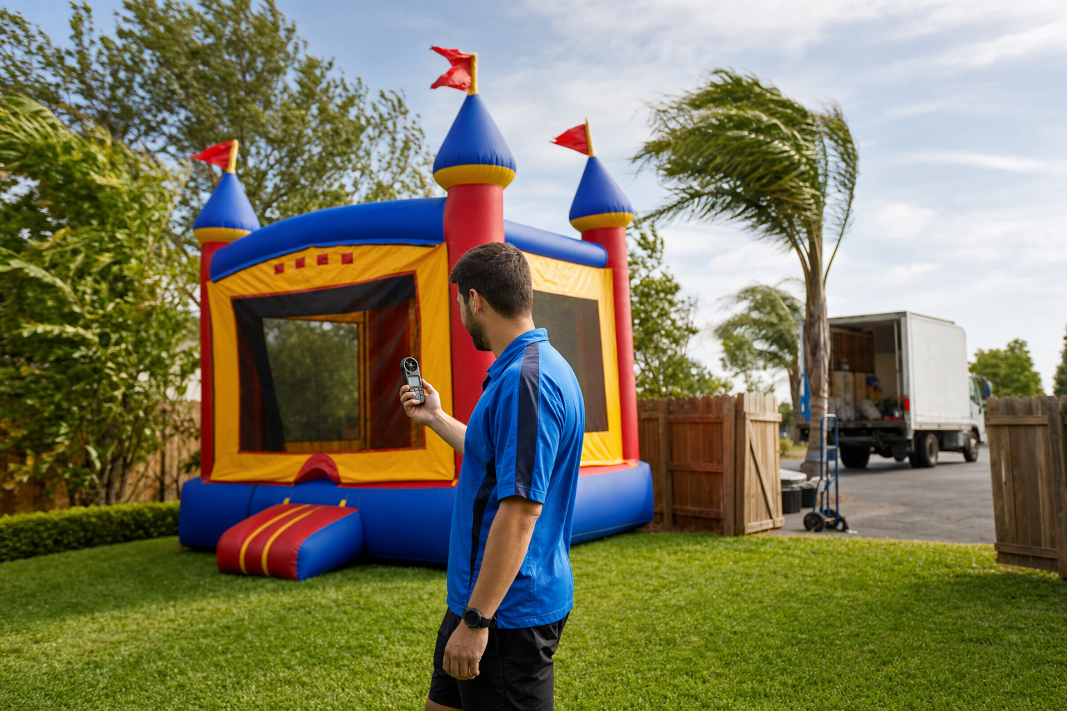 The 15 Foot Castle Met a 32 Inch Gate at 9am on a Saturday